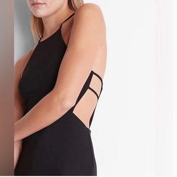 Express Body Contour High-Neck Cutout Sheath Dress - Picture 2 of 8